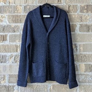 NWOT Line of Trade The Dockside Shawl Cardigan Medium 100% Shetland Wool